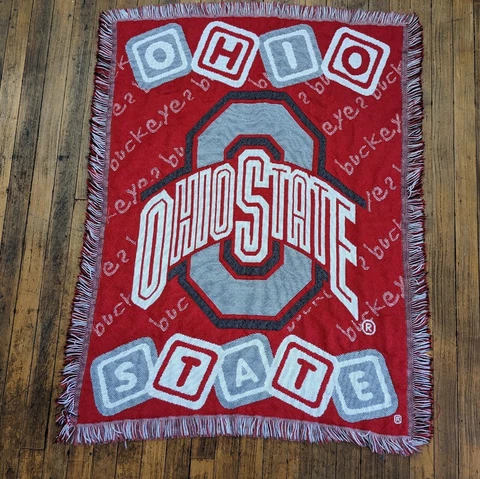 Ohio State Buckeyes Baby Blanket Throw Tapestry Northwest Company Made in USA Cover