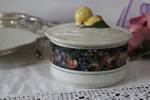 BARATTOLO VINTAGE IN CERAMICA VILLEROY & BOCH / VASETTO D'EPOCA CON COPERCHIO - Picture 1 of 8
