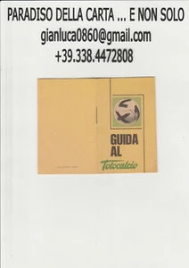GUIDA AL TOTOCALCIO campionato 1971/1972 (agenda agendina tascabile) - Picture 1 of 1