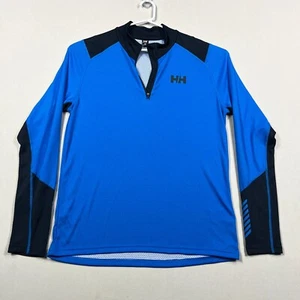 Helly Hansen Long Sleeve Lightweight Lifa Active Blue Shirt Mens Large L - Picture 1 of 15