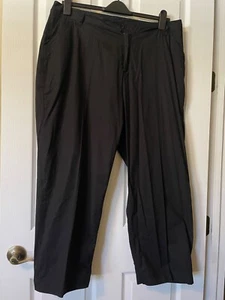 HOSE elegant schwarz Baumwolle/Reißverschlusstaschen Gürtelschlaufen Baumwolle 20W - Bild 1 von 7