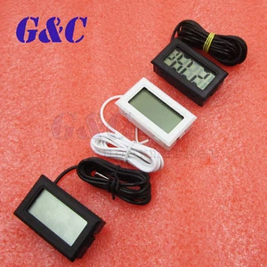 New Black/White Aquarium Temperature Gauge LCD Digital Thermomer For FIish Tank - Picture 1 of 24