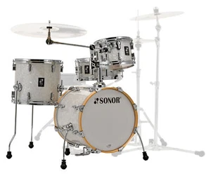Sonor AQ2 Safari Shell Set WHP White Pearl Kesselsatz Schlagzeug Drumset foliert - Bild 1 von 8