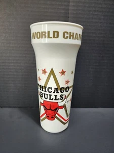 1991 NBA World Champions Chicago Bulls Plastic Stadium Cup Vintage Coca-Cola - Picture 1 of 5