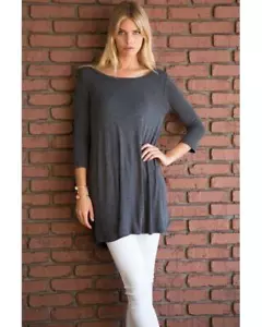 Kenzie Tunic - Coal Black - Picture 1 of 4