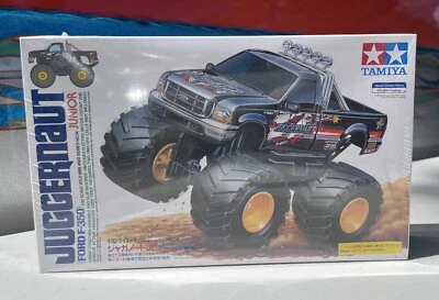 1999 Tamiya Juggernaut Junior Ford F-350 Pickup 4WD 1:32 #17014 FACTORY SEALED - Image 1 of 4