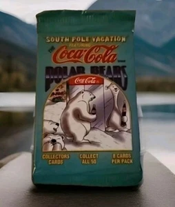 Coca-Cola Polar Bears 5-South Pole Vacation Trading Card Packs - Picture 1 of 2