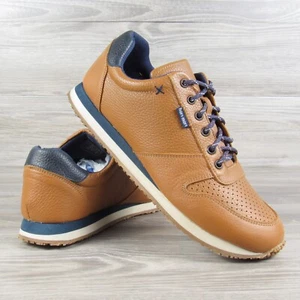 Hari Mari Dos Santos LX Retro Corredores Para hombres 11 Zapatos Estilo Tenis Cuero Marrón - Imagen 1 de 13