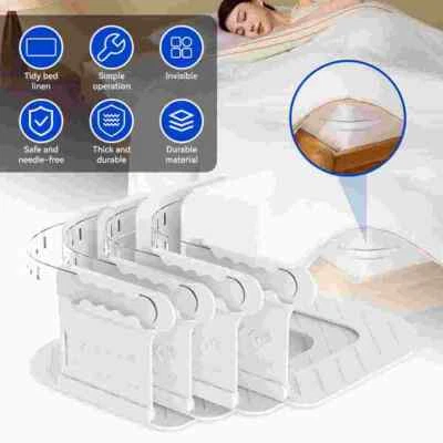 Soportes de sábanas de bloqueo para mantener sábanas apretadas de alta resistencia soporte de sábanas esquina ajustado Foto 1 de 4