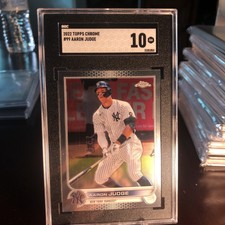 2022 Topps Chrome #99 Aaron Judge Yankees graded PSA 10 Gem Mint