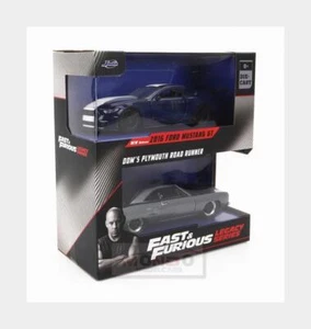 1:32 JADA Ford 2X Fast & Furious Mustang Gt 2016 Plymouth 1970 253202018-34255 M - Picture 1 of 2