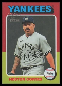 2024 Topps Heritage refractores cromados #260 serie Nestor Cortes #297/575 - Imagen 1 de 1