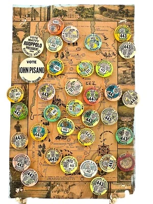 Lote De Colección 33 1965-73 Chofer y Ayudantes 443 Insignias Pinback Botón Automobilia Foto 1 de 4