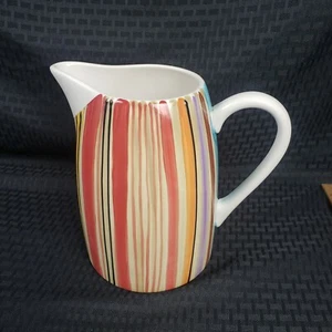 Pfaltzgraff Equator Pitcher Caraffe Handled Mosaic Design - Picture 1 of 7