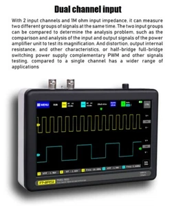 1013D Portable Pocket Dual Channel Digital Oscilloscope 100MHz Bandwidth 1GSa/s* - Picture 1 of 12