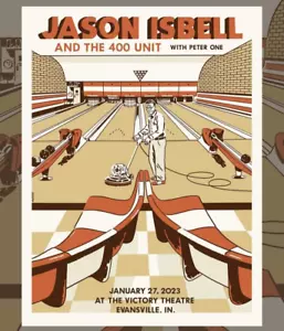 Jason Isbell & 400 Unit Poster 1/27/23 Evansville In Signed & Numbered #/30 A/E - Picture 1 of 1