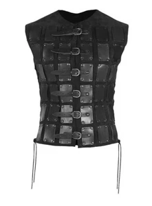 Leather Brigantine - Adventurer | short Leather body armor fantasy warrior Armor - Picture 1 of 6