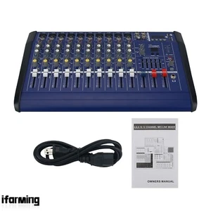 2000 Watts 10 Channel Professional Powered Mixer Power Mixing Amplifier Amp ifa - Picture 1 of 8