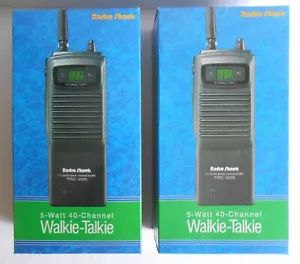 Radio Shack TRC-225 Walkie Talkie, 2 Used - Picture 1 of 5