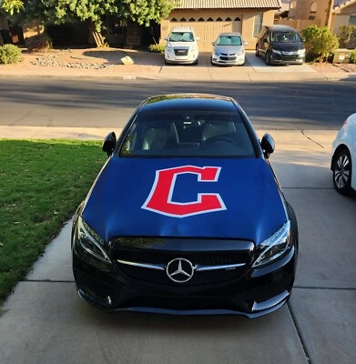 Cleveland Guardians Auto Hood Cover | Sports | Hood Flags | MLB Flags 150x120cm - Image 1 of 4