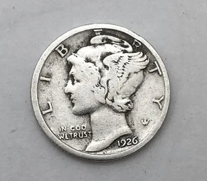 1926 Mercury Silver Dime US Coin FREE SHIPPING - Picture 1 of 1