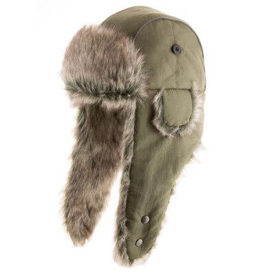 Baltic Trapper Winter Ski Soft Faux Fur Trooper Aviator Ushanka Hat - Image 1 of 4