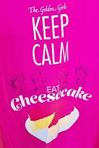 Maglietta Lootcrate Lootwear The Golden Girls Keep Calm Eat Cheesecake - XL Rosa - Foto 1 di 4