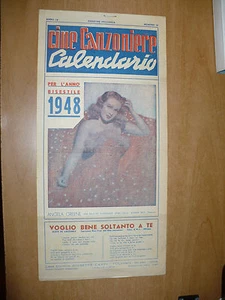 CALENDARIO CINE CANZONIERE ANNO BISESTILE 1948 ANGELA GREENE ERNESTO CIOTTI - Imagen 1 de 1