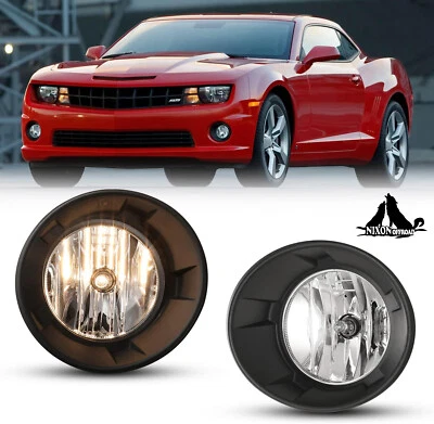 For 2010-2013 Chevy Chevrolet Camaro Clear Lens Fog Lights w/Wiring+Switch Kit Foto 1 de 4