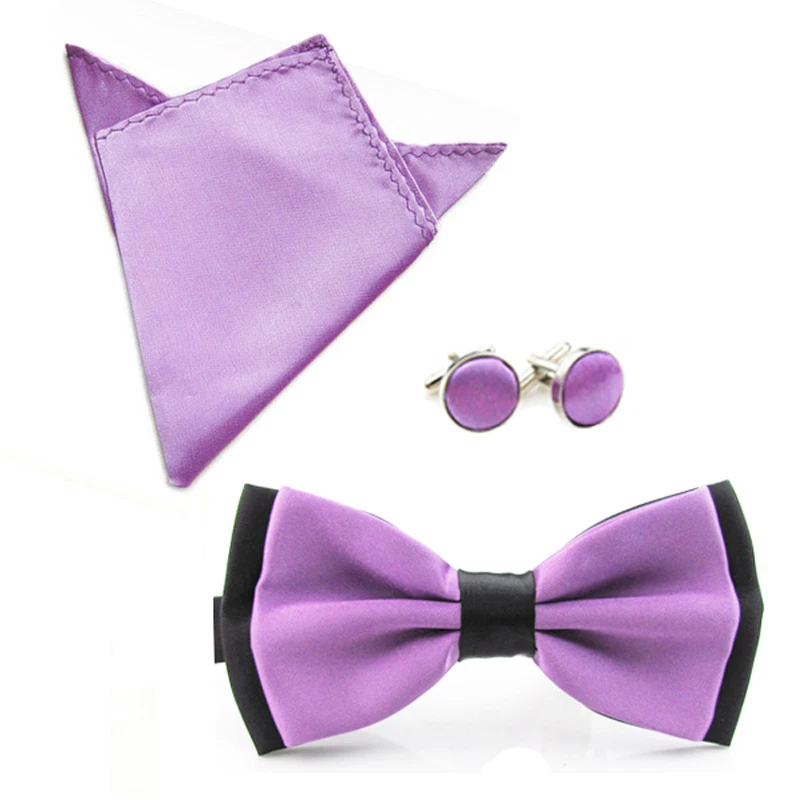 Pañuelo de bolsillo cuadrado con pajarita de satén para hombre  Foto 1 de 1