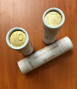 UCRANIA - Bank ROLL (50 monedas) x 10 KOPIYOK (kopecks) 2012, KM # 1.1 b - BU, UNC - Imagen 1 de 4