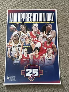 Indiana Fever 2024 fan appreciation poster WNBA Caitlin Clark Mitchell Boston - Picture 1 of 2