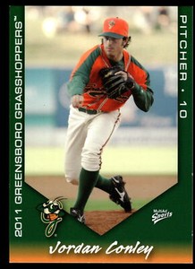 2011 MultiAd #9 Jordan Conley   Rookie Greensboro Grasshoppers