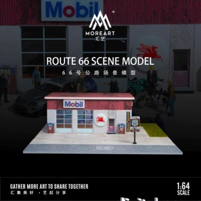 MoreArt 1:64 Route 66 Lighting Edition Scene For Display & Collection & Gift - Image 1 of 4