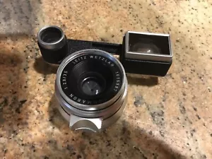 Leica M 35mm f2.8 Summaron Leitz Wetzlar Lens w/Eyes and leica filter - Picture 1 of 8