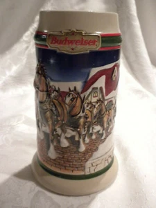 1998 BUDWEISER HOLIDAY STEIN GRANT'S FARM HOLIDAY NO CERTIFICATE NO BOX - Picture 1 of 5