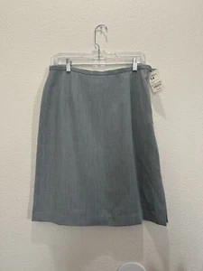 Nuevo con etiquetas Falda Worthington Clásica Suave “Melange” Azul Talla 14 - Imagen 1 de 7