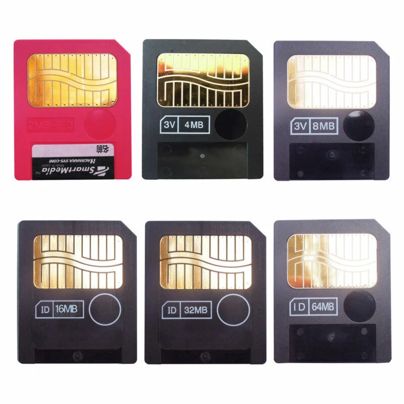 2MB 4MB 8MB 16MB 32MB 64MB SM SmartMedia Memory Card 3.3 V Samsung Genuine +Case - Image 1 of 4