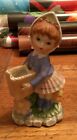 vintage Seymour Mann porcelain figurine Mann's World Of Gifts Girl with Kerchief