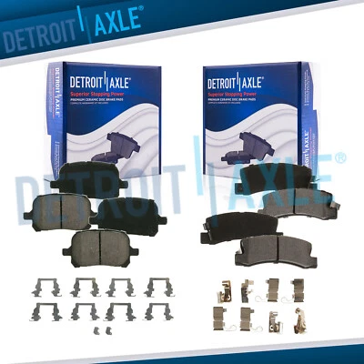 Pastillas de freno delanteras y traseras de cerámica con hardware para Toyota Camry Solara ES300 RX300 Foto 1 de 4