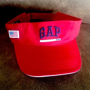 GAP Kids Large/ XL Red, White & Blue 🇺🇸 Visor Baseball Cap Hat NWOT Cotton - Picture 1 of 12