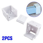 2 PCS White Blind Brackets Low Profile Box White Mounting Bracket Window Bli-hf