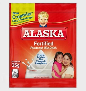 12x Alaska Powdered Milk SWAKPACK 33g (12×Sachets) - Picture 1 of 6