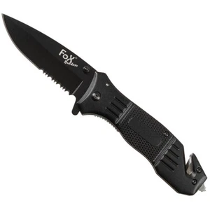 Einhand Klappmesser Taschenmesser FOX Outdoor Messer Rettungsmesser Gürtelclip - Bild 1 von 3