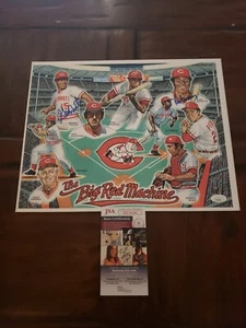 š¤©FANTASTICOš¤©GRANDE MACCHINA ROSSAš„14X11š„POSTER FIRMATO DA GRIFFEY SR.𤩠G.FOSTERš¤©JSA - Foto 1 di 10