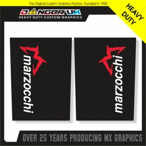 MX Graphics MOTOCROSS MX 125+ DECALCOMANIE FORCELLA SUPERIORE MARZOCCHI - Foto 1 di 1