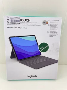 LOGITECH Combo Touch für iPad Pro 12.9“ 5/6. Gen. Grau Tastatur Keyboard wie neu - Photo 1/4