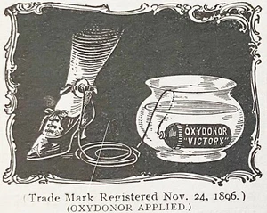 Lote de anuncios impresos Victoria dispositivo tobillo mujer marca comercial marca Dr.H.Sanche's Oxydonor - Imagen 1 de 6