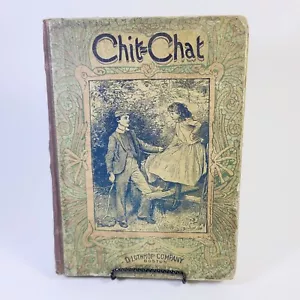 1887 Victorian Antique Childrens Book CHIT CHAT D Lothrop & Co Illustrated - Picture 1 of 12