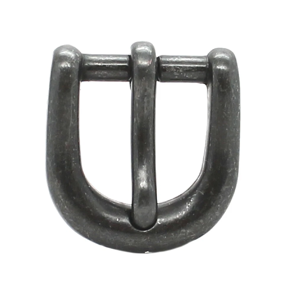 Barra de talón negra con hebilla de correa de metal D 3/4" (1,9 cm) 1813-13 Foto 1 de 1
